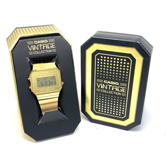 Casio Men's Watch A700WMG Retro Quartz Digital Gold Stainless Steel 33mm 3472 - Picture 3 of 15